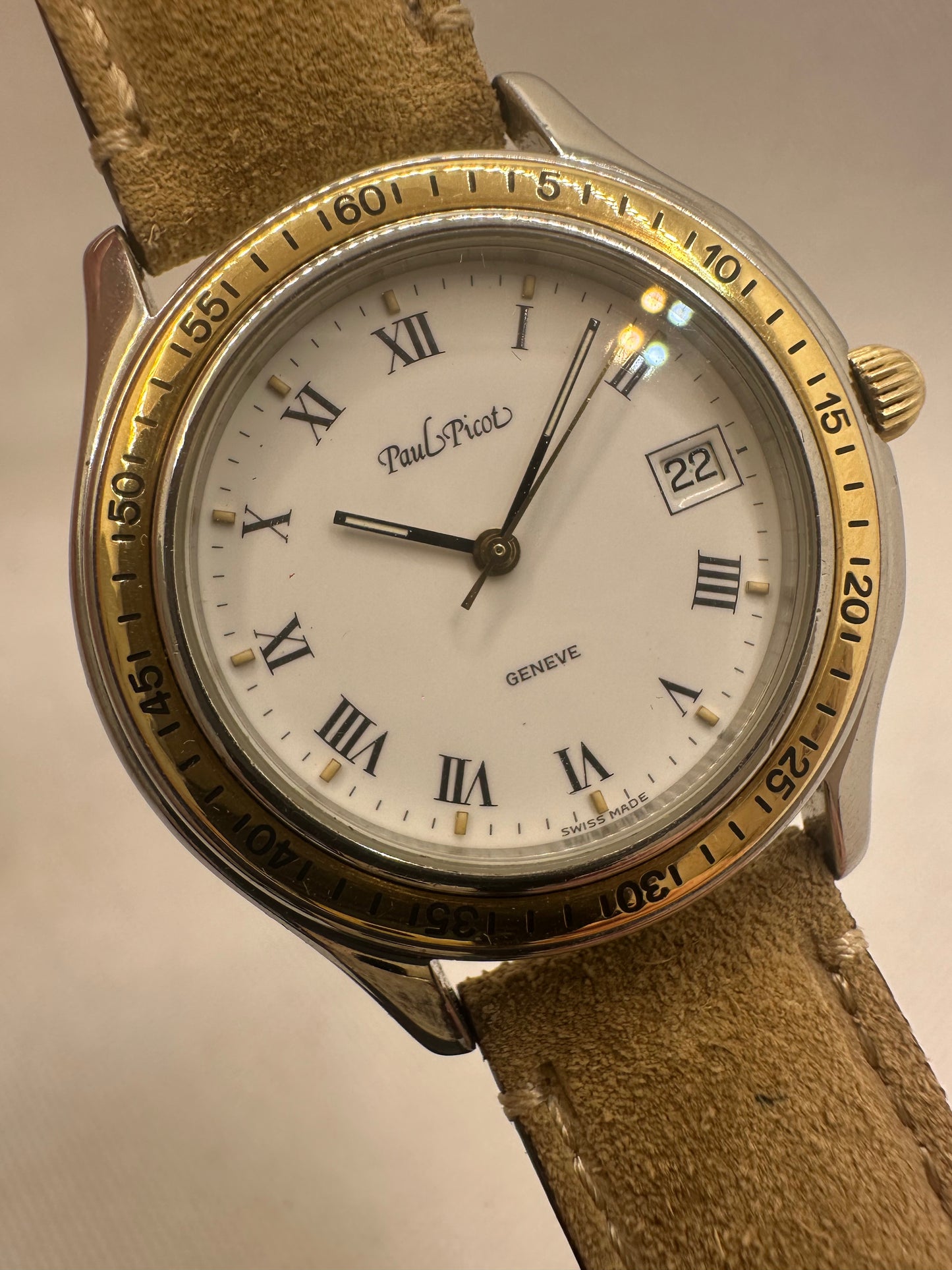 PAUL PICOT TIGER SHARK AUTOMATIC ACIER-OR