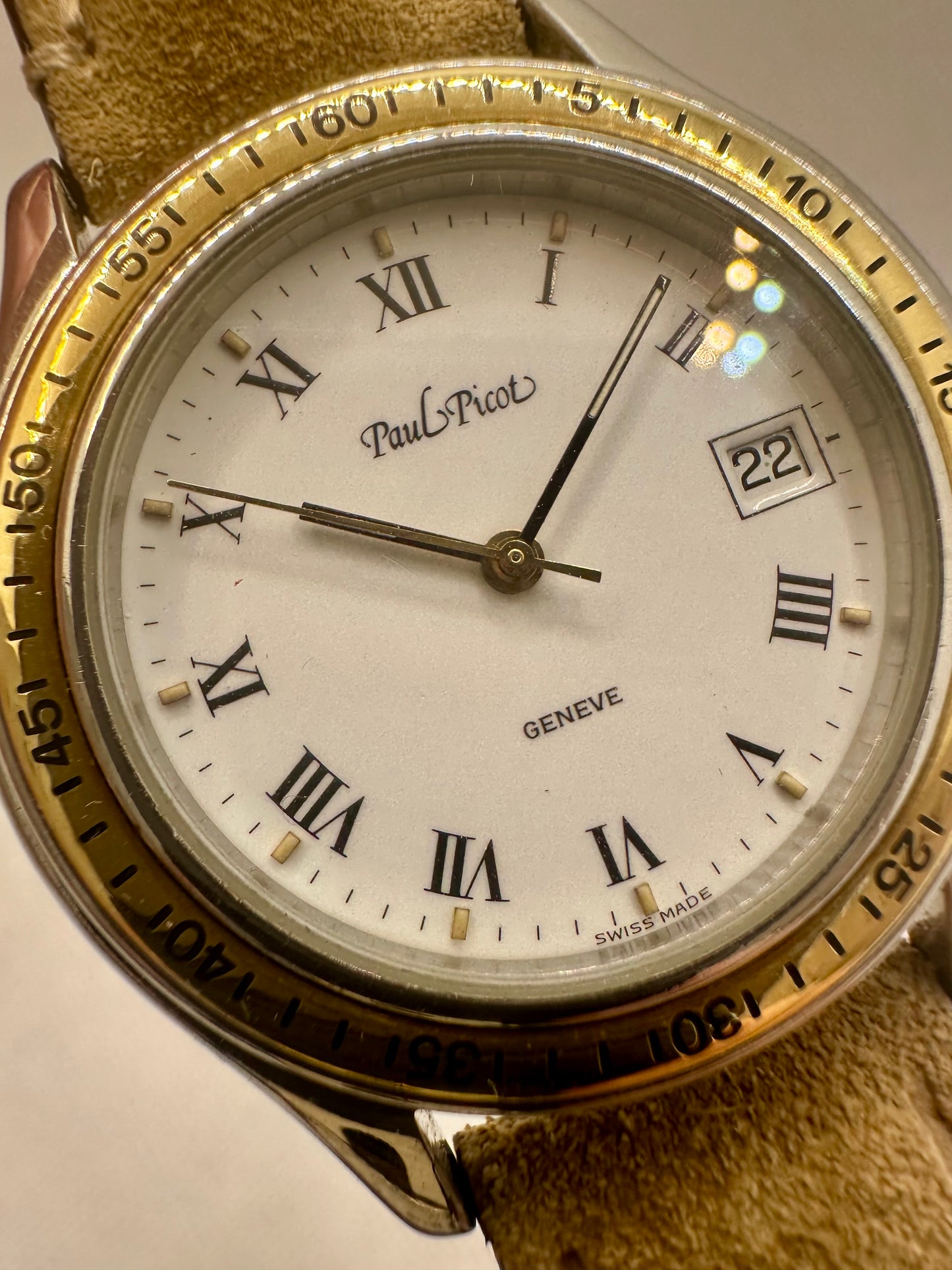 PAUL PICOT TIGER SHARK AUTOMATIC ACIER-OR