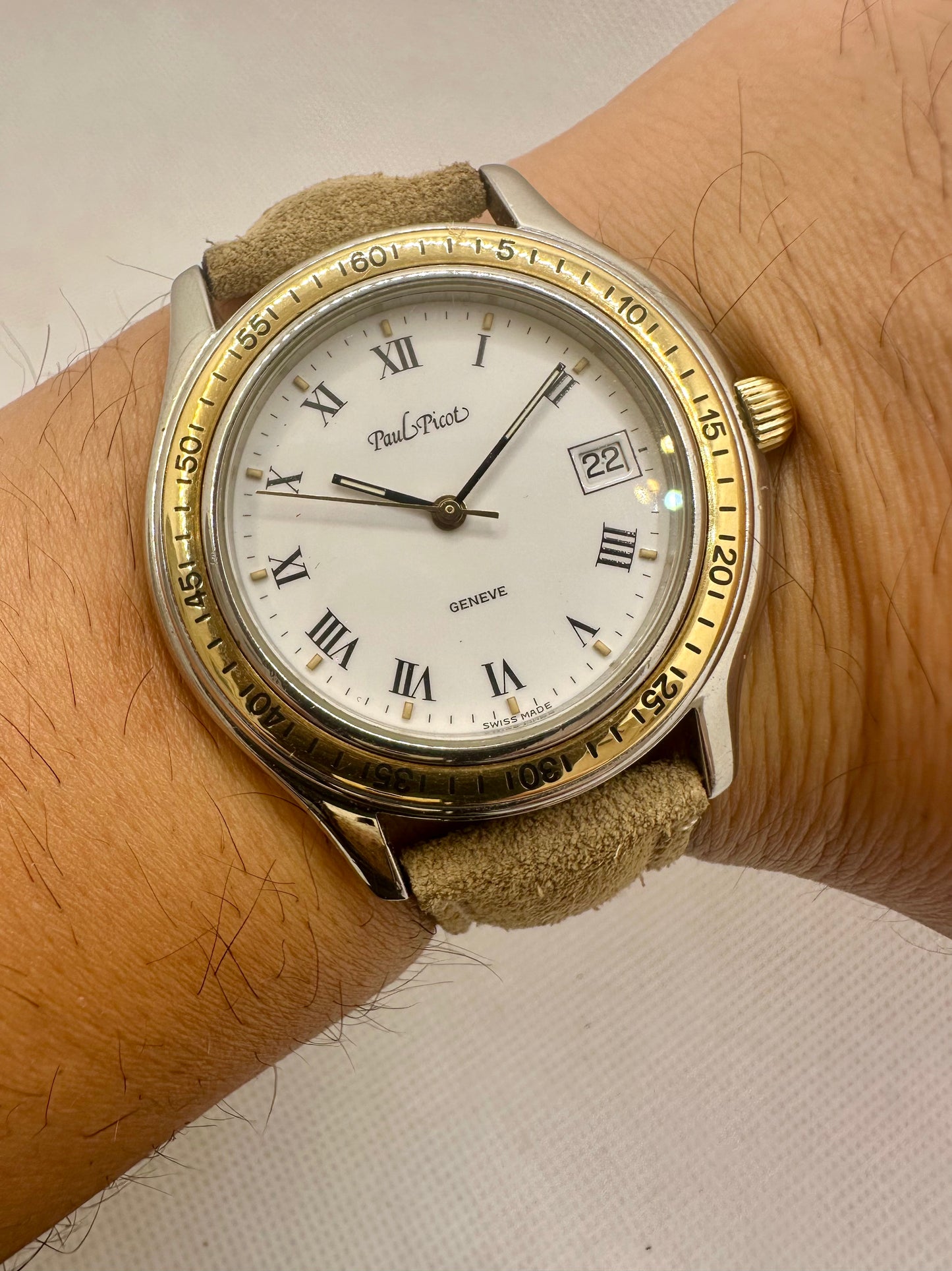 PAUL PICOT TIGER SHARK AUTOMATIC ACIER-OR