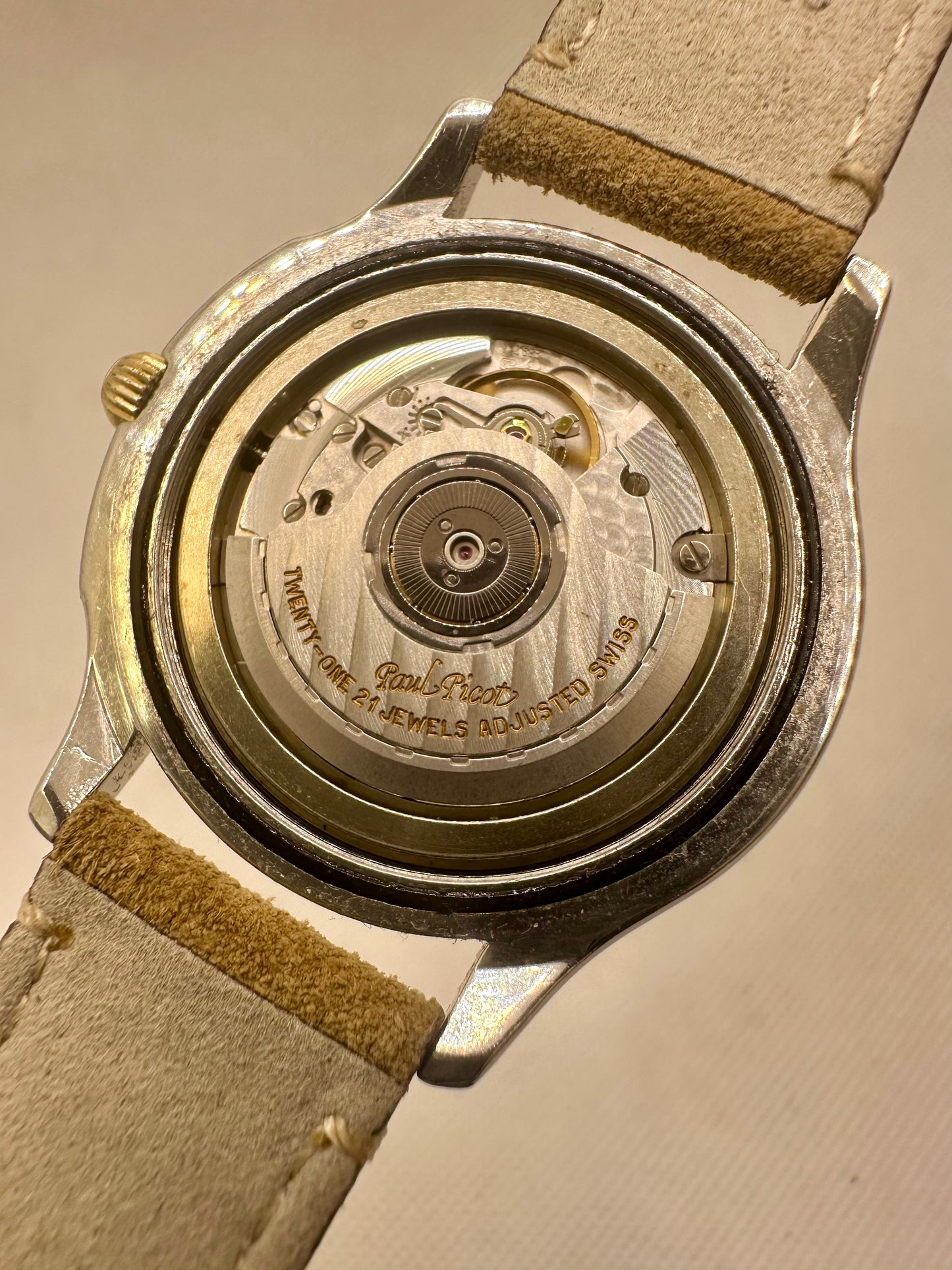 PAUL PICOT TIGER SHARK AUTOMATIC ACIER-OR