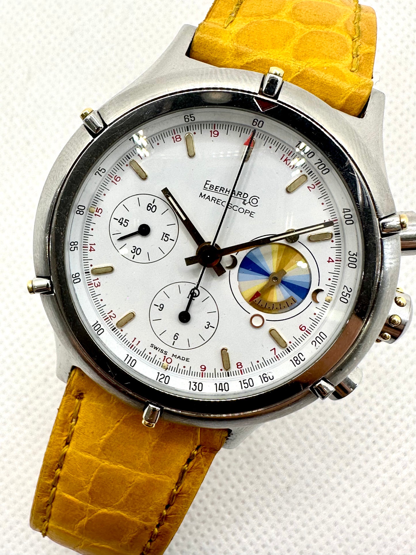 EBERHARD GRANDE CROISIERE MAREOSCOPE CHRONOGRAPH LEMANIA 5100