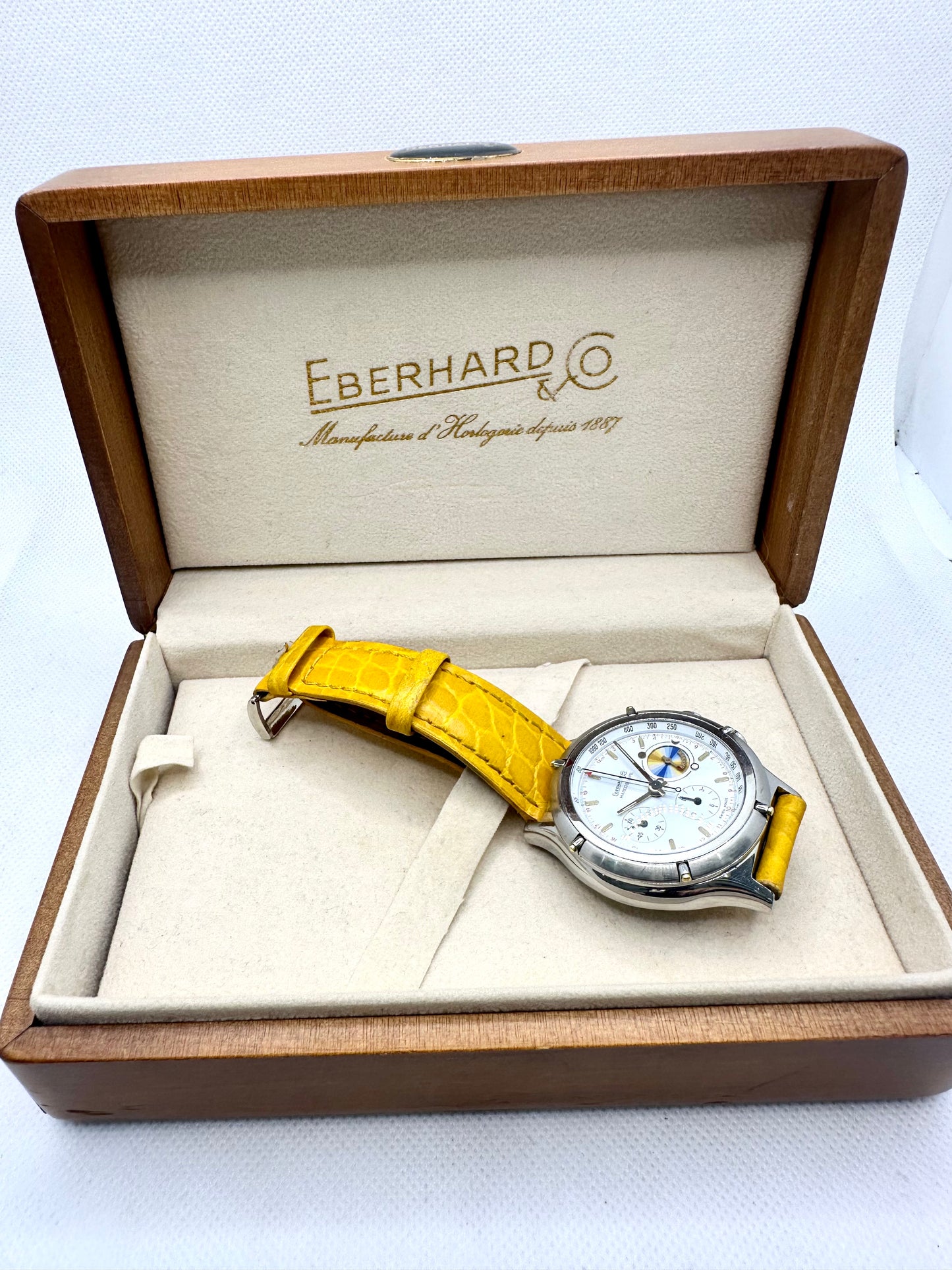 EBERHARD GRANDE CROISIERE MAREOSCOPE CHRONOGRAPH LEMANIA 5100