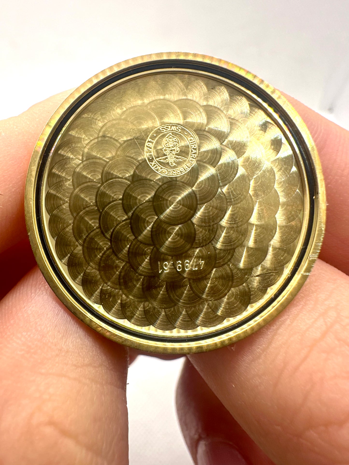GIRARD-PERREGAUX JUBILERE GOLD 18K 30 ANNI DI LAVORO IN FIAT