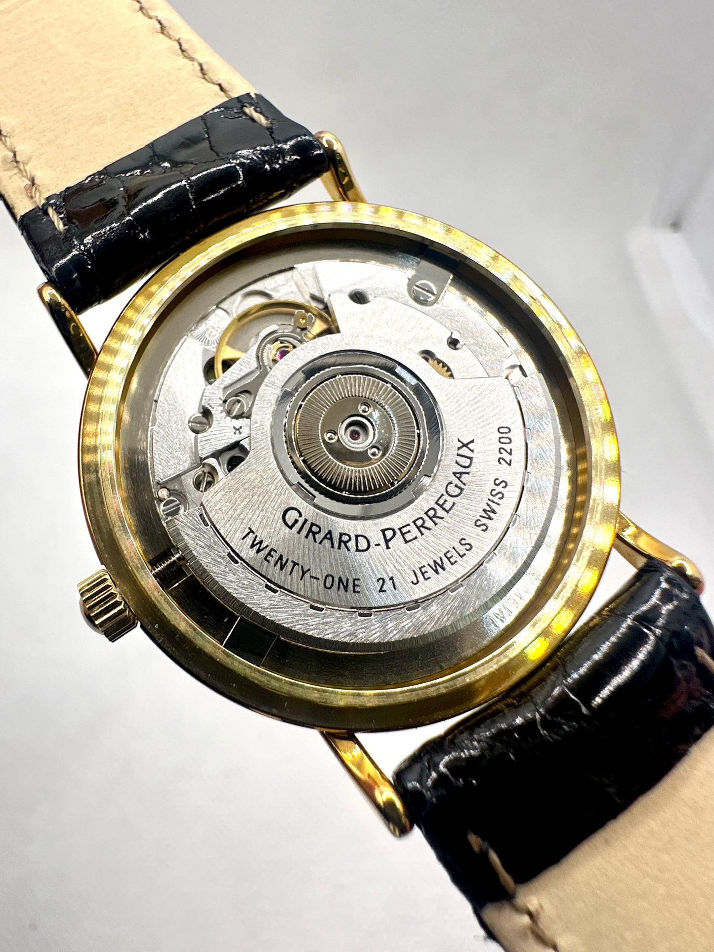 GIRARD-PERREGAUX JUBILERE GOLD 18K 30 ANNI DI LAVORO IN FIAT