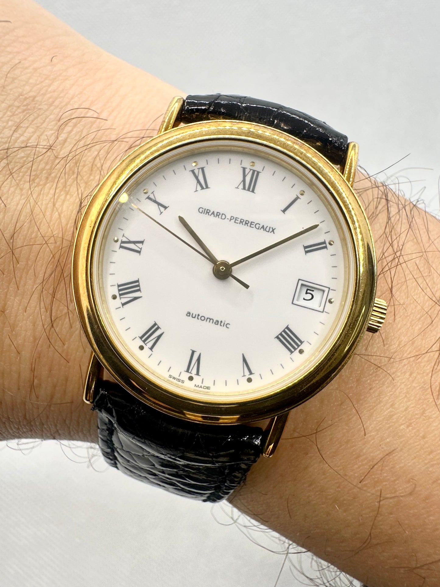 GIRARD-PERREGAUX JUBILERE GOLD 18K 30 ANNI DI LAVORO IN FIAT