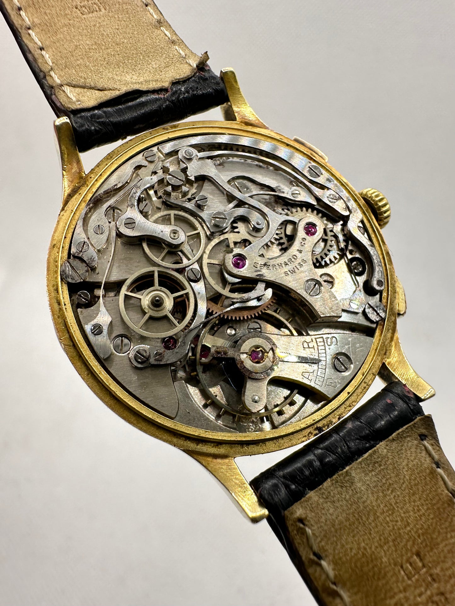 EBERHARD EXTRA-FORT CHRONOGRAPH 16000 GOLD 18K