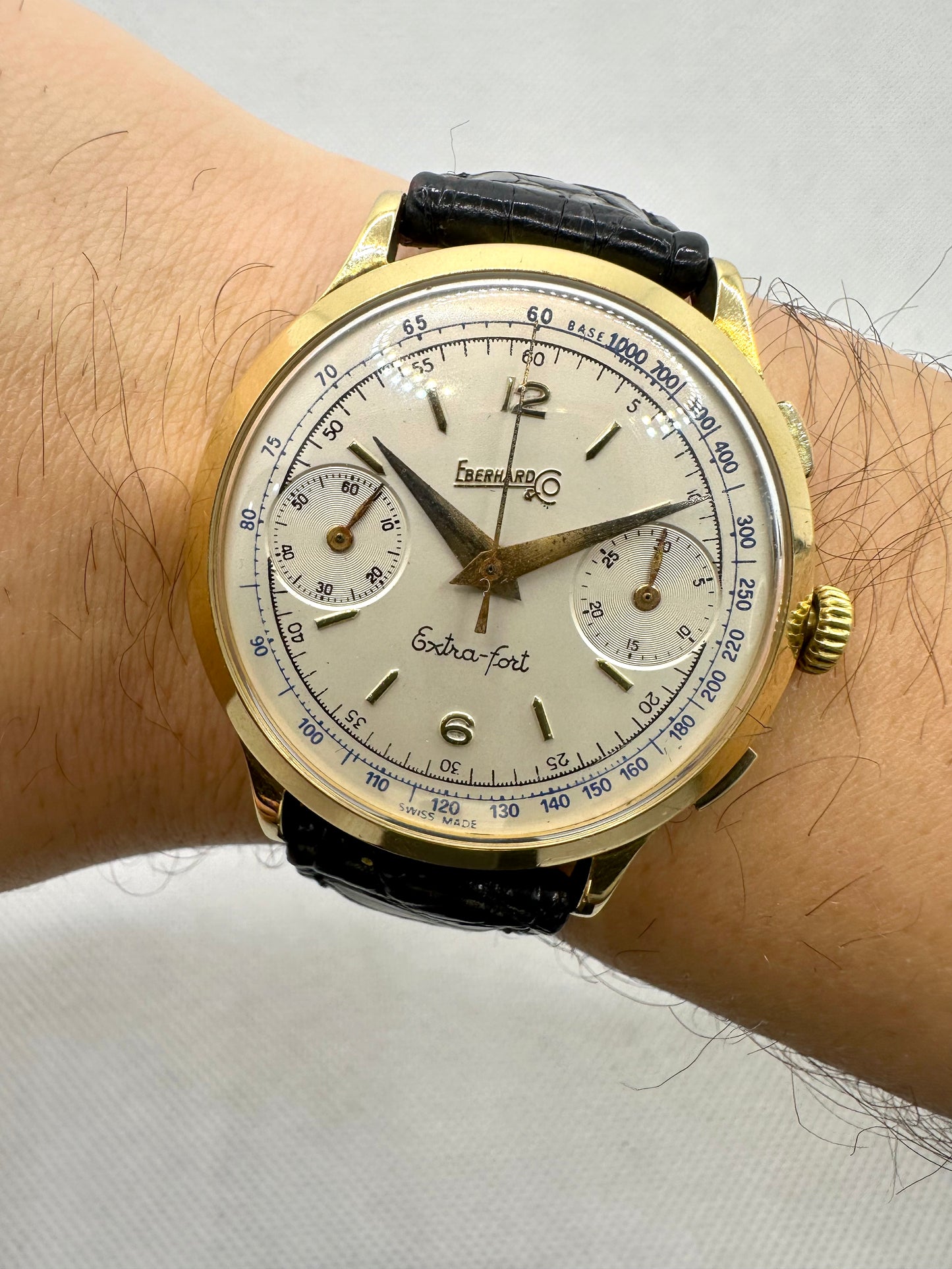 EBERHARD EXTRA-FORT CHRONOGRAPH 16000 GOLD 18K