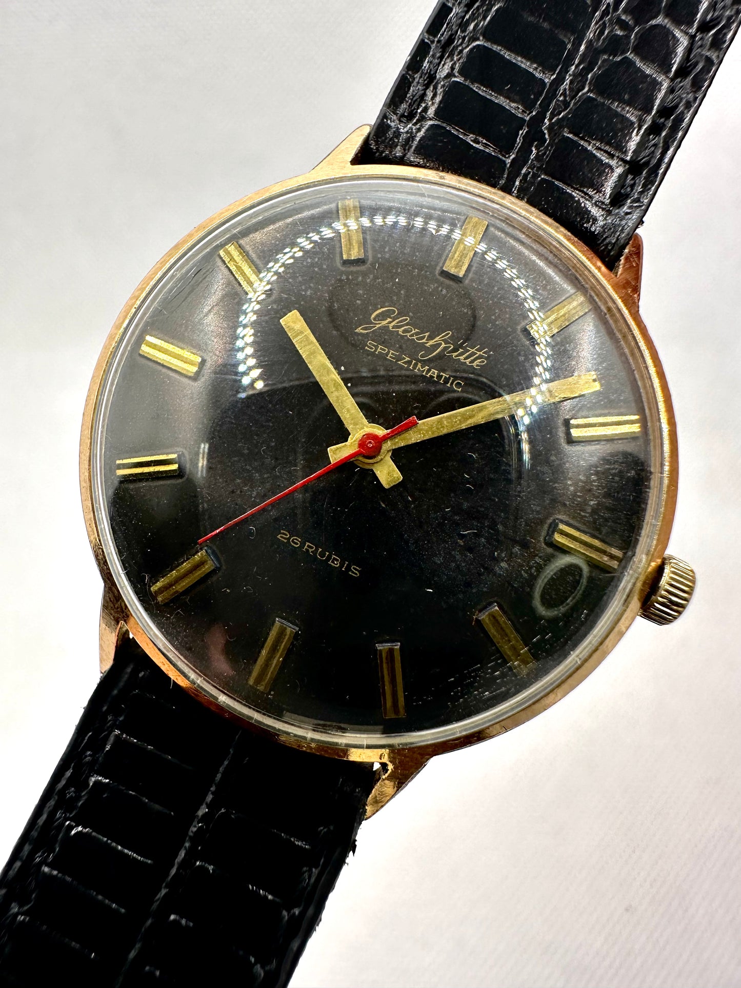 GLASHUTTE SPEZIMATIC AUTOMATIC BLACK DIAL