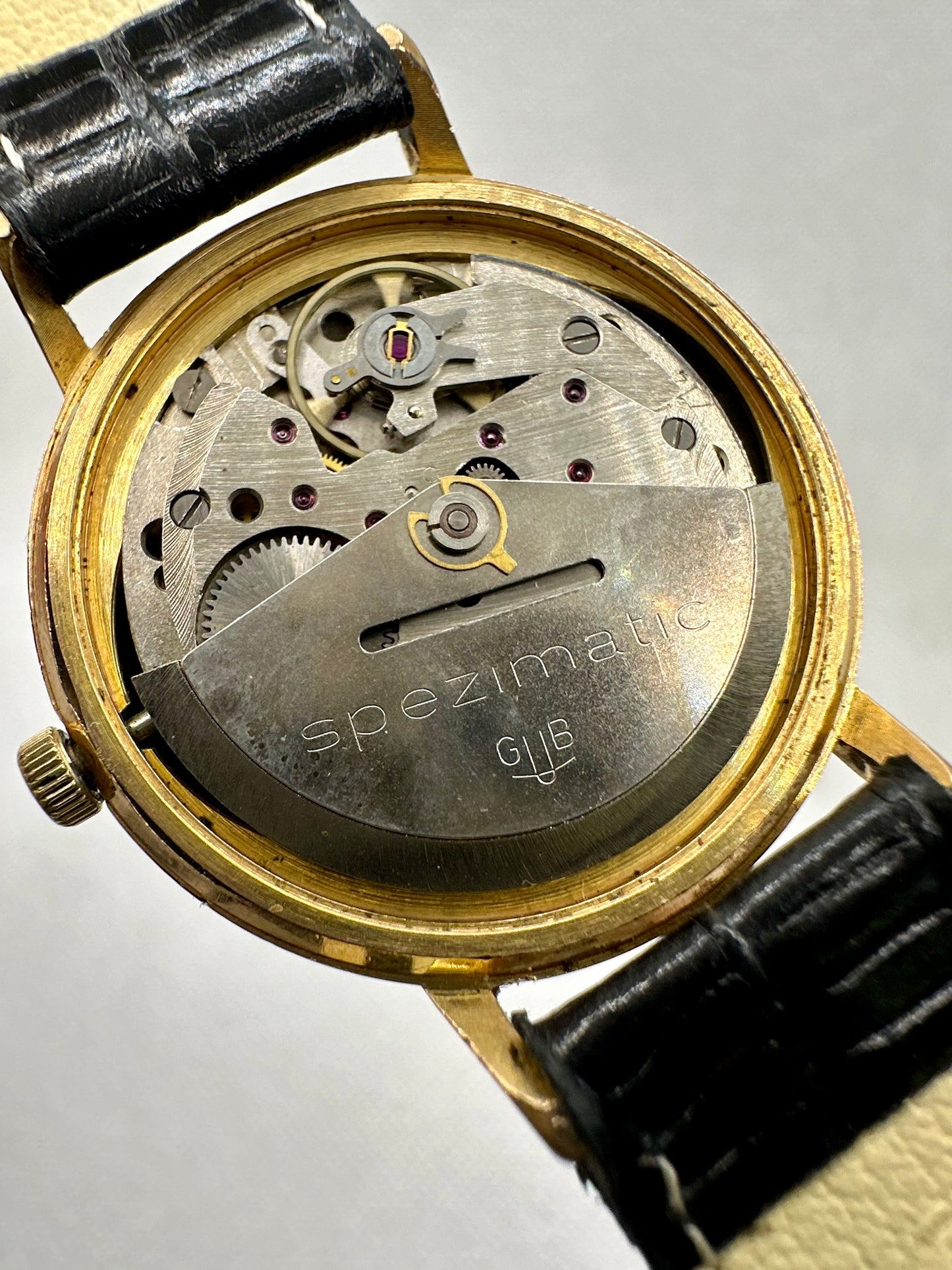 GLASHUTTE SPEZIMATIC AUTOMATIC BLACK DIAL