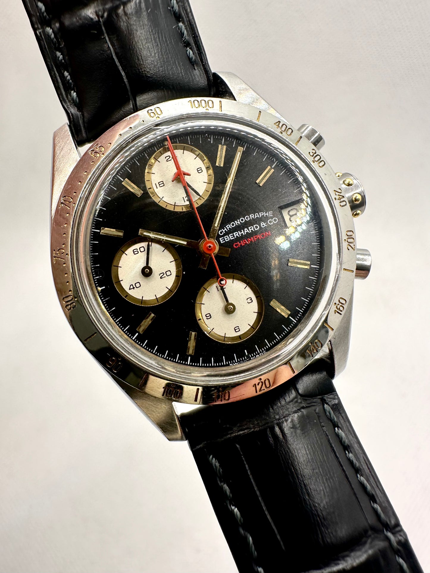 EBERHARD CHAMPION CHRONOGRAPH AUTOMATIC LEMANIA 5100