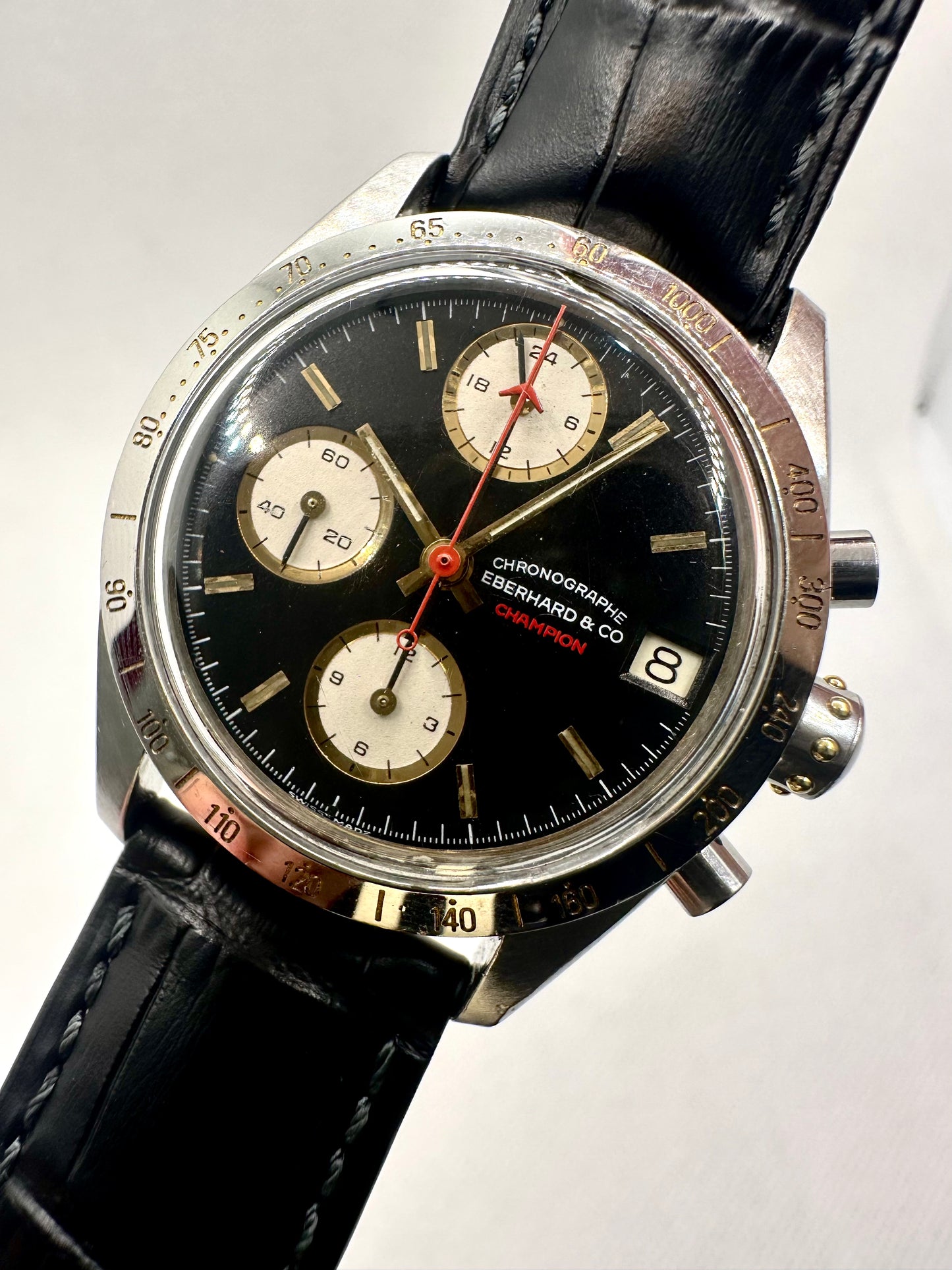 EBERHARD CHAMPION CHRONOGRAPH AUTOMATIC LEMANIA 5100
