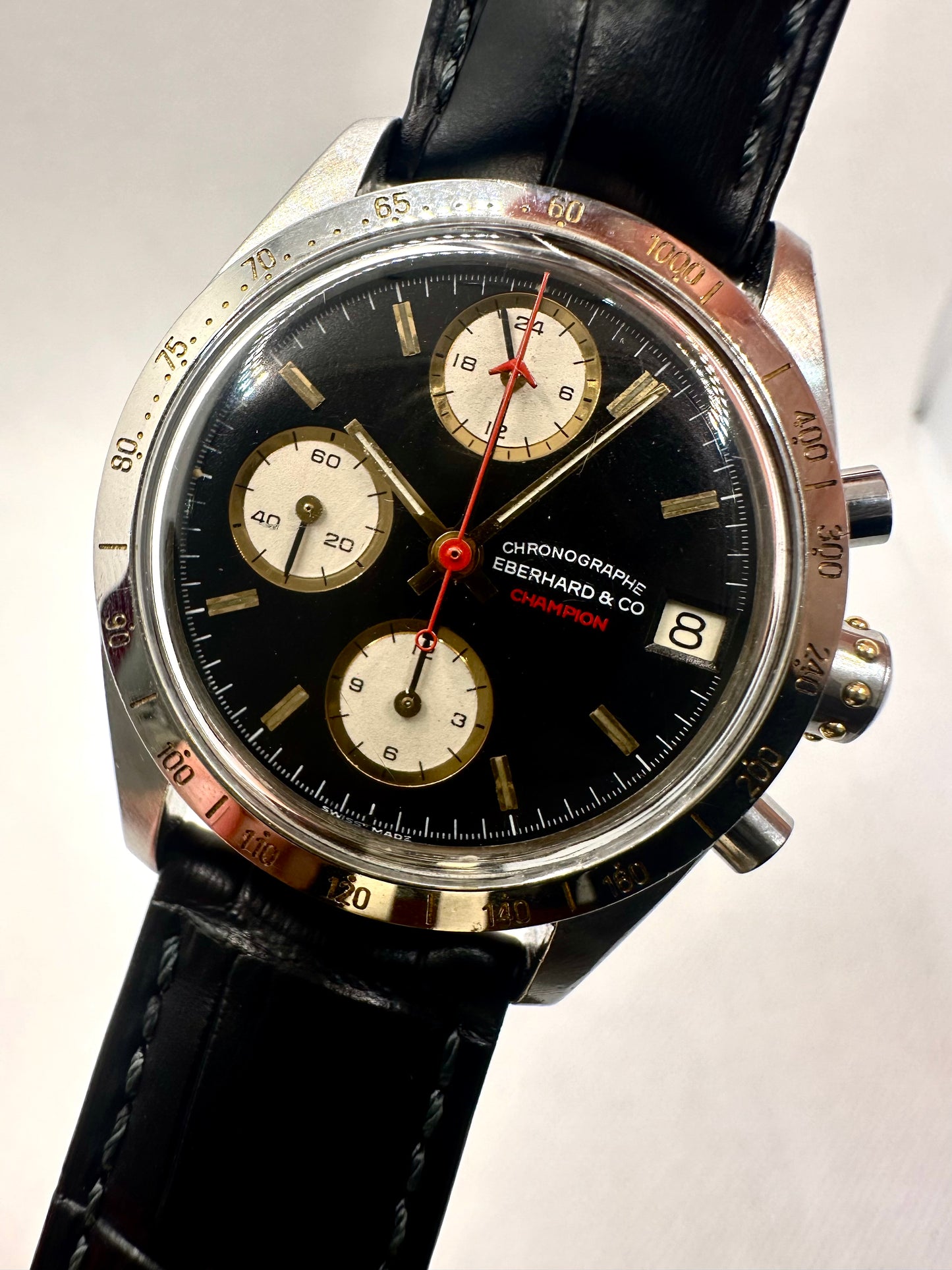 EBERHARD CHAMPION CHRONOGRAPH AUTOMATIC LEMANIA 5100