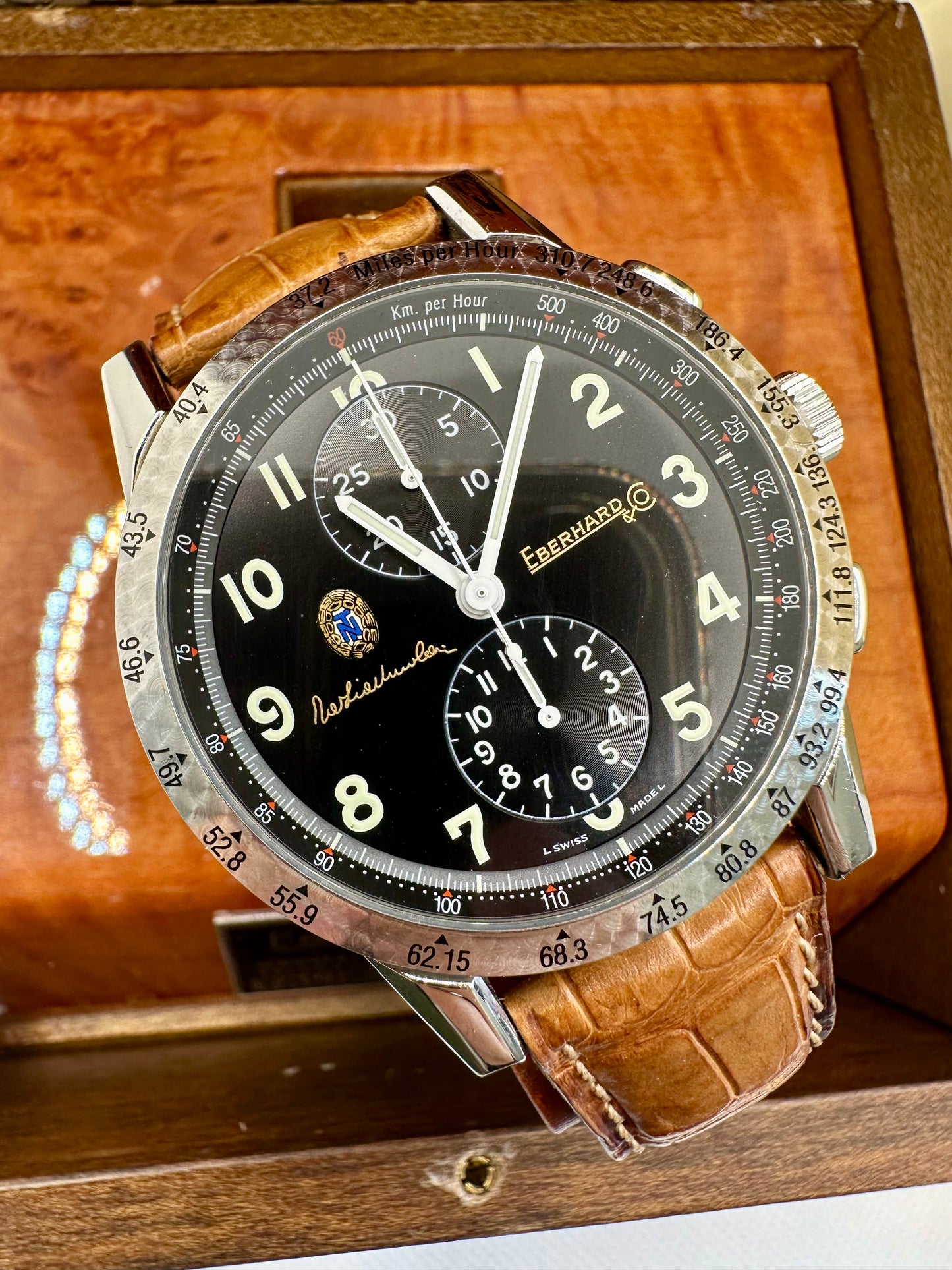 EBERHARD TAZIO NUVOLARI CHRONOGRAPH FULL SET