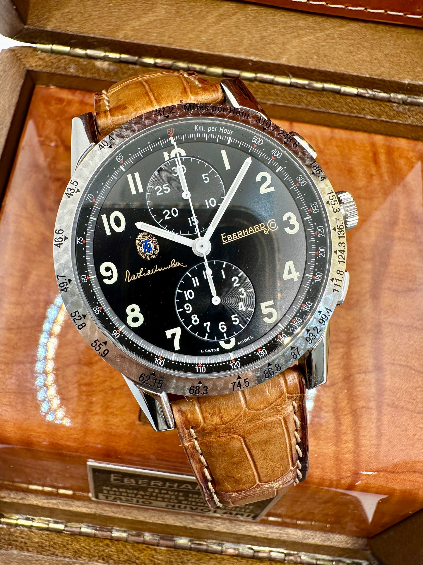 EBERHARD TAZIO NUVOLARI CHRONOGRAPH FULL SET