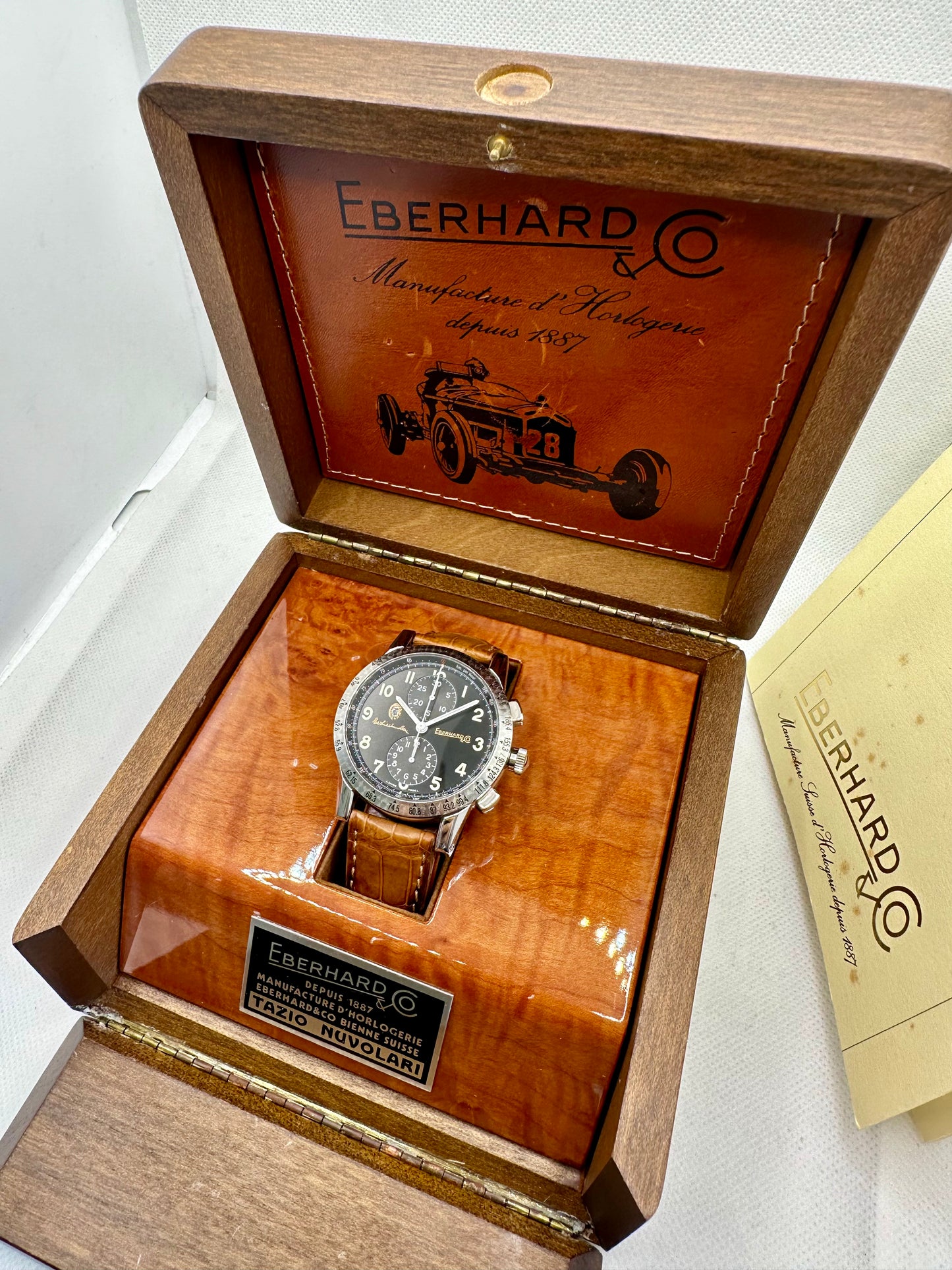 EBERHARD TAZIO NUVOLARI CHRONOGRAPH FULL SET