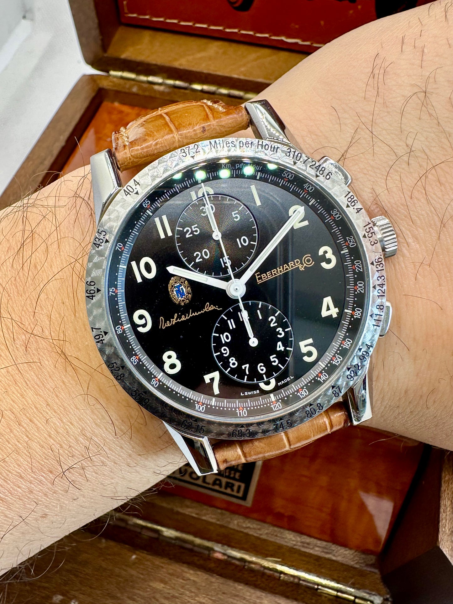 EBERHARD TAZIO NUVOLARI CHRONOGRAPH FULL SET
