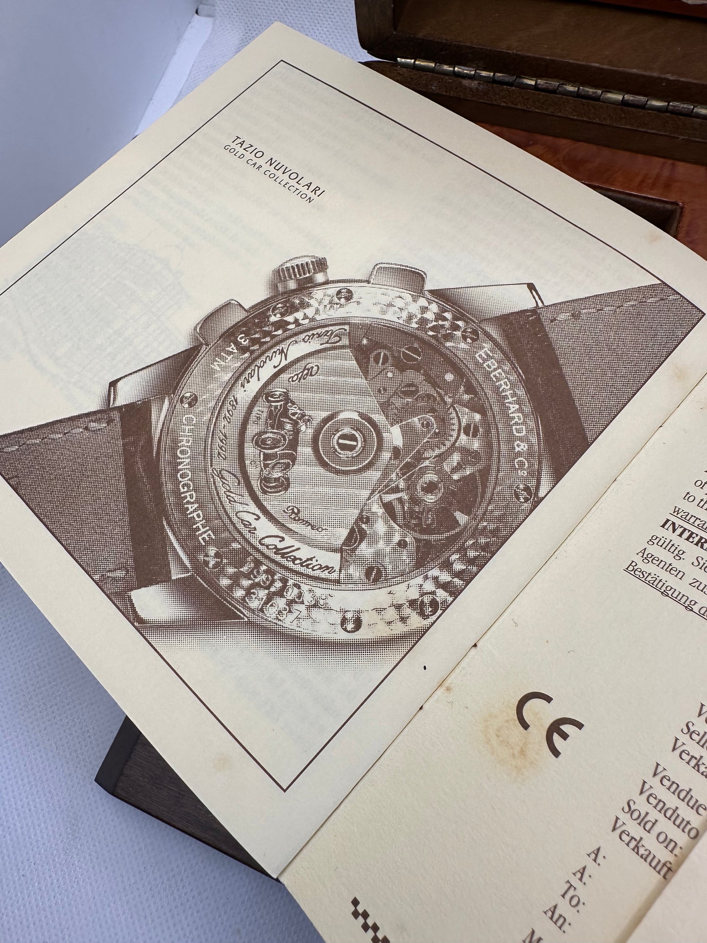 EBERHARD TAZIO NUVOLARI CHRONOGRAPH FULL SET