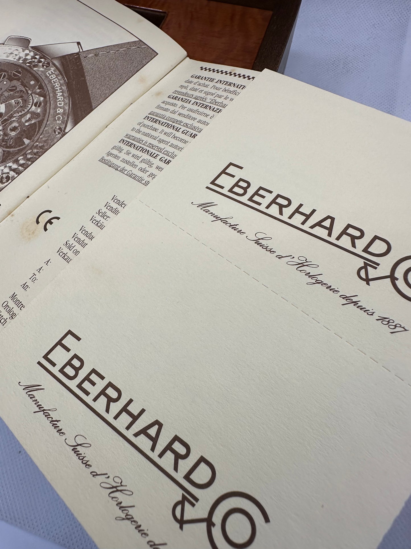 EBERHARD TAZIO NUVOLARI CHRONOGRAPH FULL SET