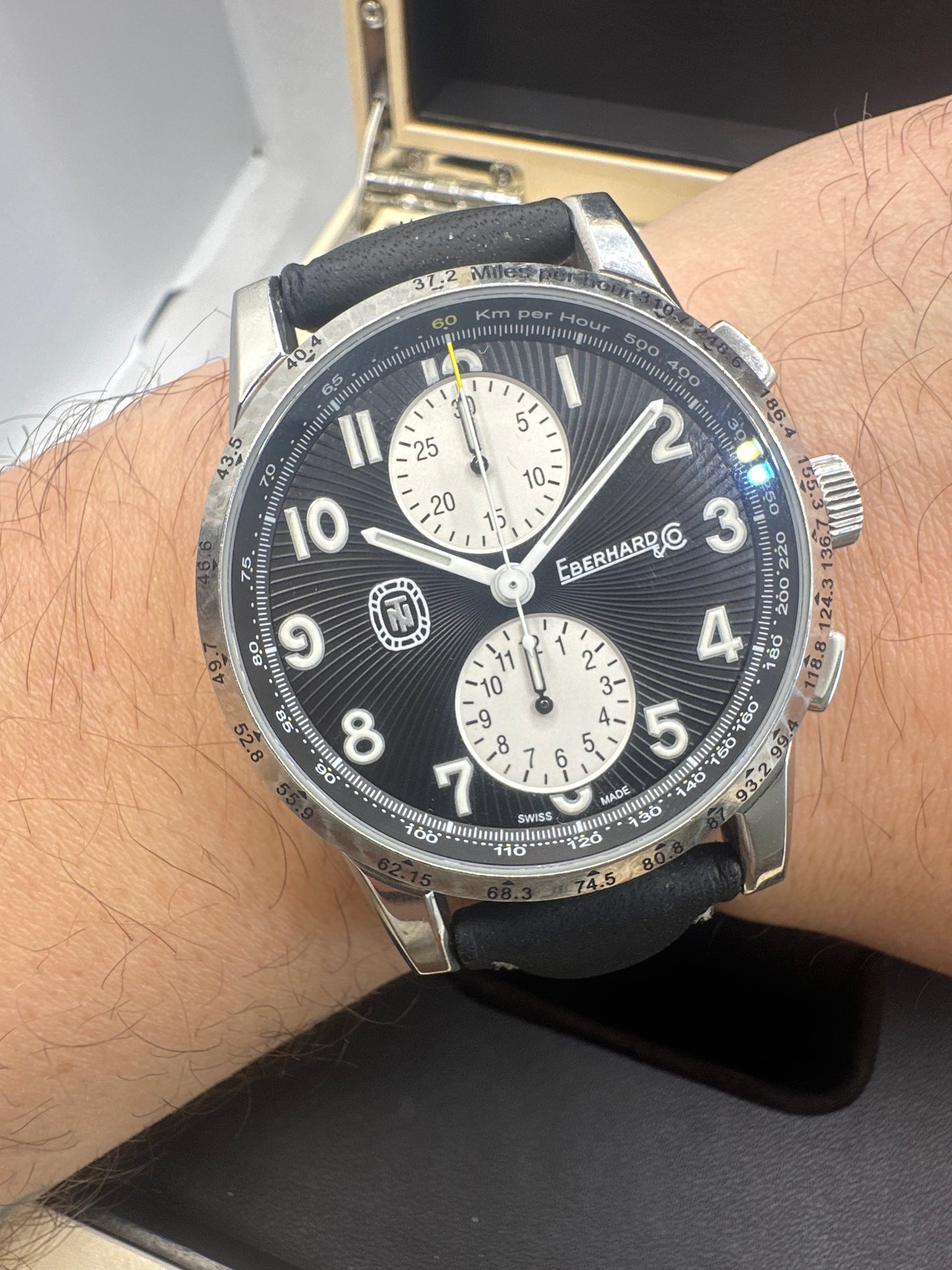 EBERHARD TAZIO NUVOLARI CHRONOGRAPH NEW REF 31076