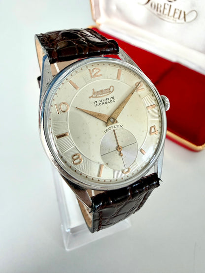 LORELEX ISOFLEX 17 RUBIS INCABLOC – SWISS VINTAGE DRESS WATCH