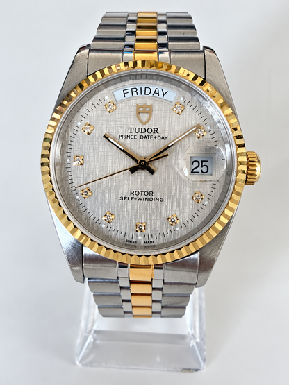 🔺 TUDOR “PRESIDENT” PRINCE DATE+DAY – REF. 76213 – QUADRANTE LINEN 🔺