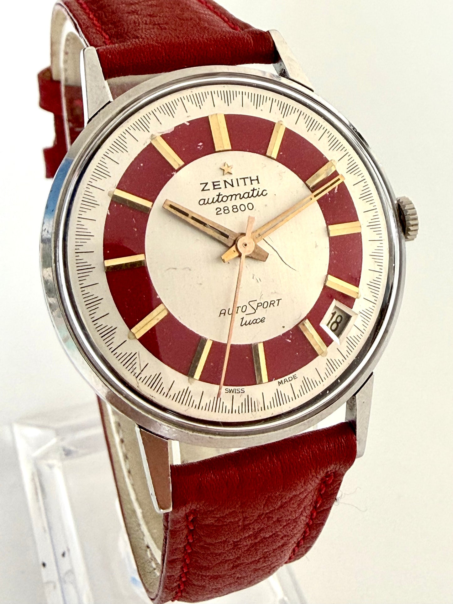 ZENITH AUTOSPORT DELUXE 28800 AUTOMATIC 
Dial Bitonale very rare