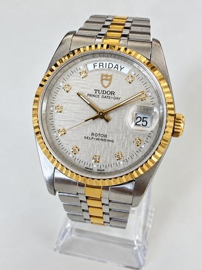 🔺 TUDOR “PRESIDENT” PRINCE DATE+DAY – REF. 76213 – QUADRANTE LINEN 🔺