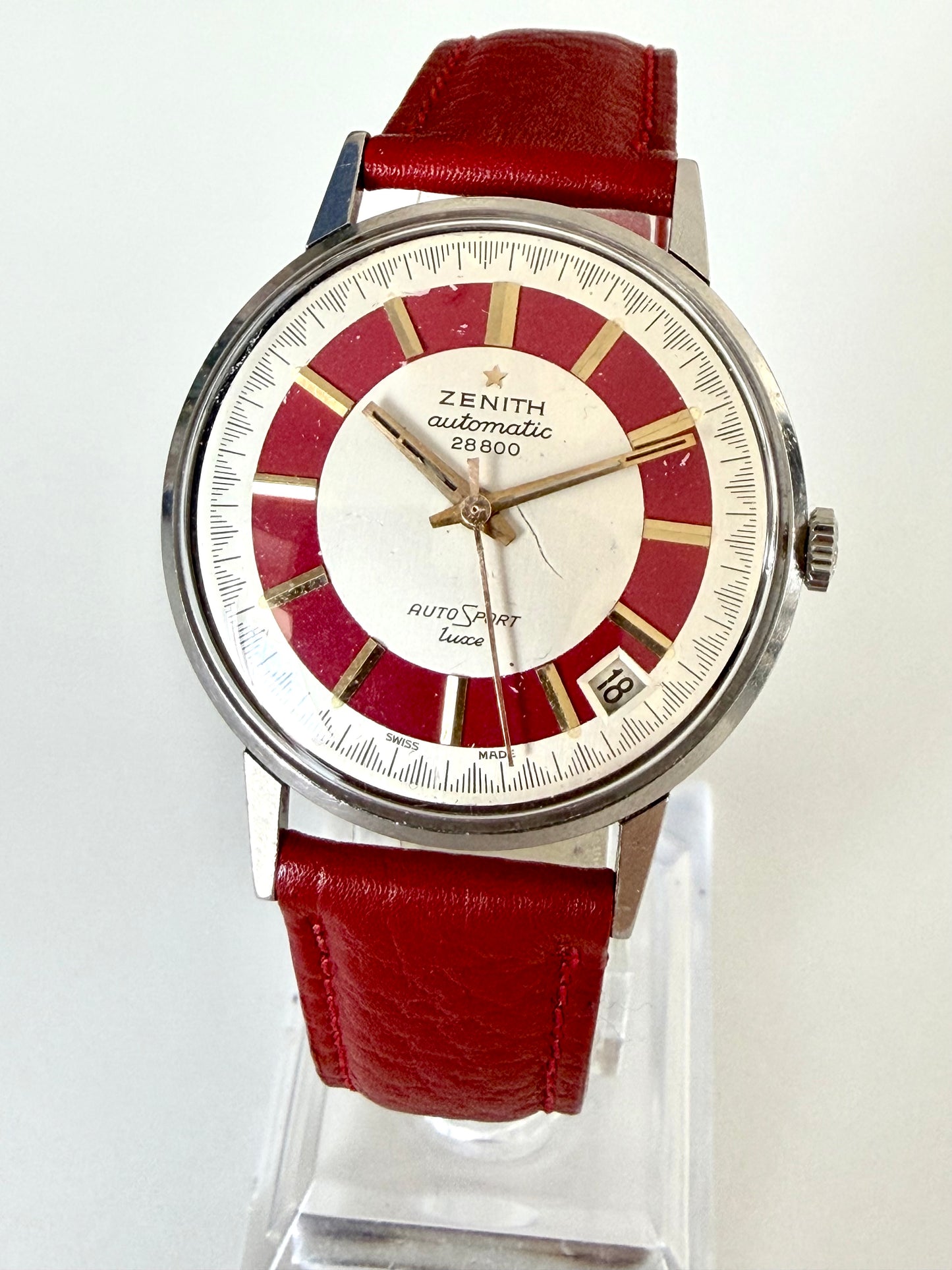 ZENITH AUTOSPORT DELUXE 28800 AUTOMATIC 
Dial Bitonale very rare