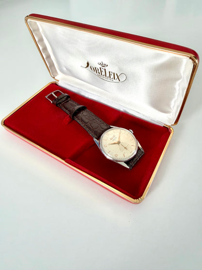 LORELEX ISOFLEX 17 RUBIS INCABLOC – SWISS VINTAGE DRESS WATCH