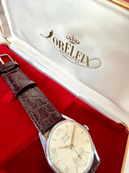 LORELEX ISOFLEX 17 RUBIS INCABLOC – SWISS VINTAGE DRESS WATCH
