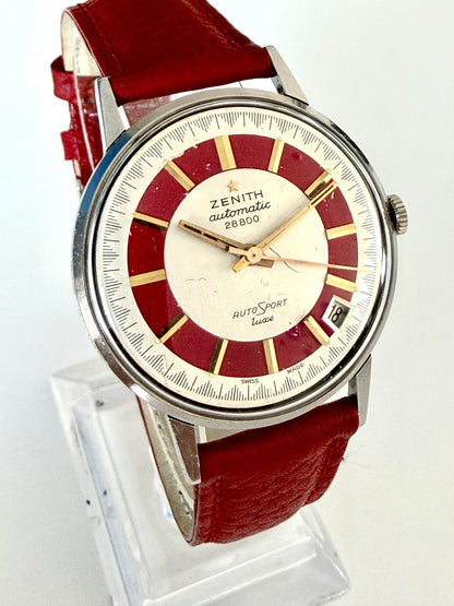 ZENITH AUTOSPORT DELUXE 28800 AUTOMATIC 
Dial Bitonale very rare