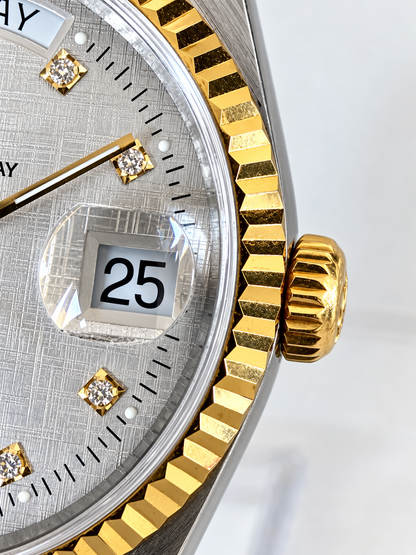 🔺 TUDOR “PRESIDENT” PRINCE DATE+DAY – REF. 76213 – QUADRANTE LINEN 🔺