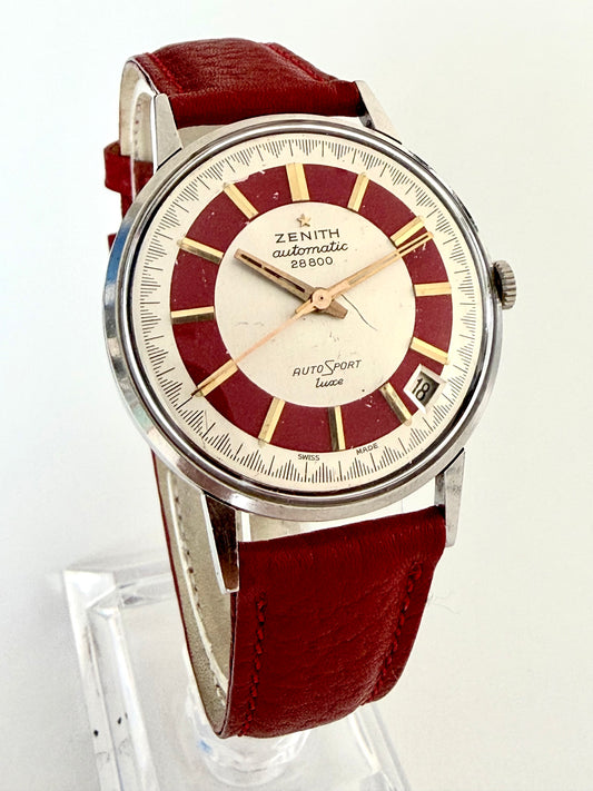 ZENITH AUTOSPORT DELUXE 28800 AUTOMATIC 
Dial Bitonale very rare