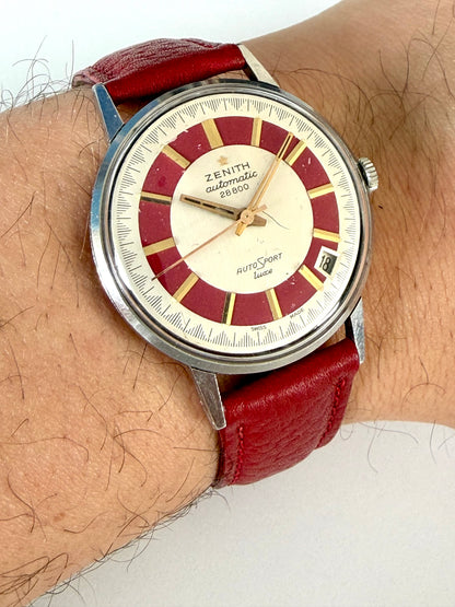 ZENITH AUTOSPORT DELUXE 28800 AUTOMATIC 
Dial Bitonale very rare