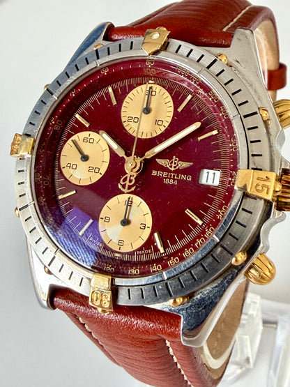 🔺BREITLING CHRONOMAT CHRONOGRAPH B13048 DIAL BORDEAUX Very rare 🔺