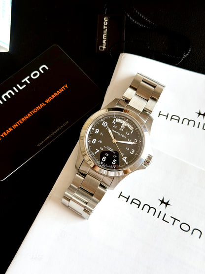 🔺 HAMILTON KHAKI KING AUTOMATIC DAY-DATE H644550 full set🔺