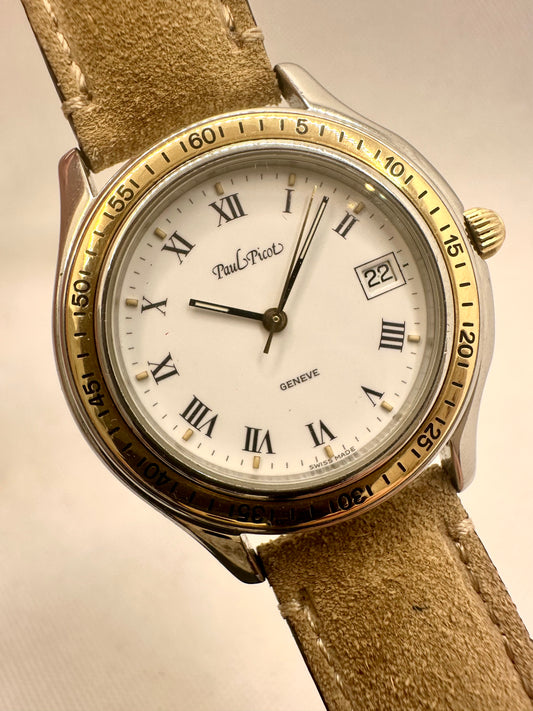 PAUL PICOT TIGER SHARK AUTOMATIC ACIER-OR