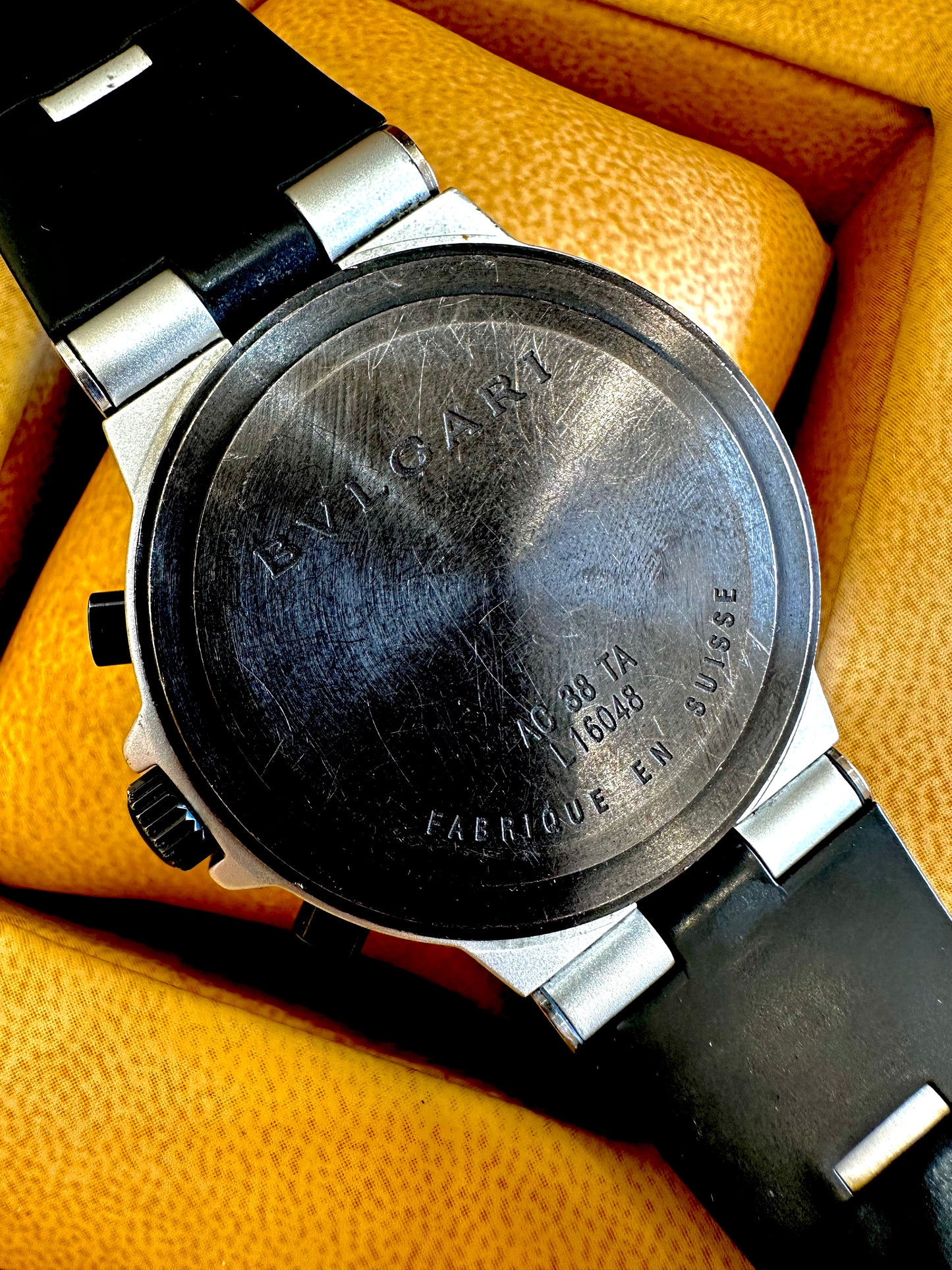 BVLGARI ALLUMINIUM CHRONOGRAPH AUTOMATIC "CARBON DIAL"