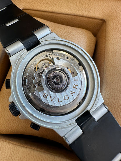 BVLGARI ALLUMINIUM CHRONOGRAPH AUTOMATIC "CARBON DIAL"