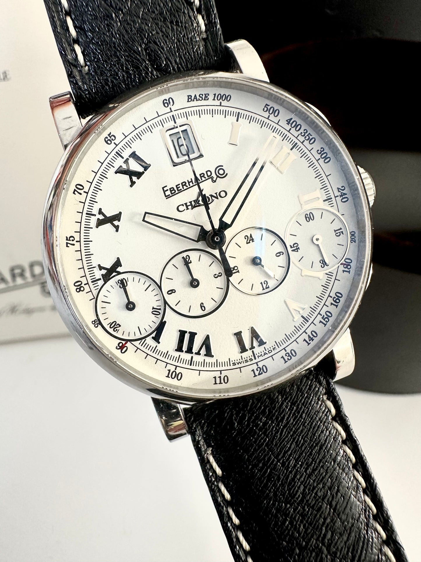 EBERHARD CHRONO 4 MOD.BELLISSIMO 31042 FULL SET