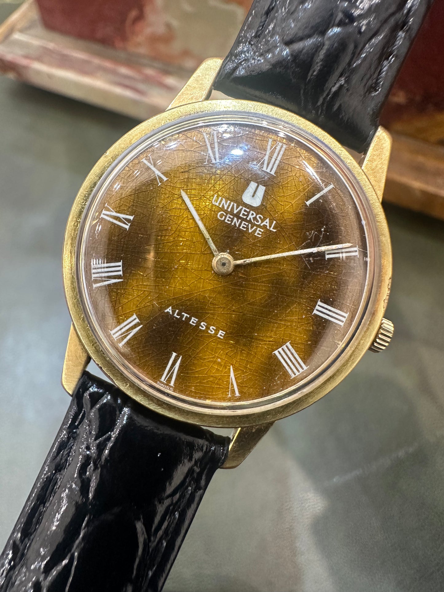 UNIVERSAL GENEVE ALTESSE DIAL "EYE OF THE TIGER"