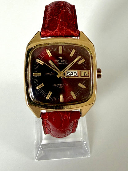 ZENITH RESPIRATOR X AF/P dial bordeaux very rare