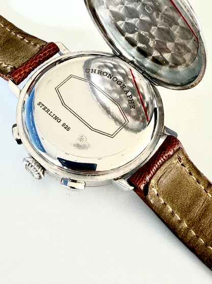 EBERHARD CHRONOGRAPH FASI LUNARI REF 36018 A 924 Argento 925