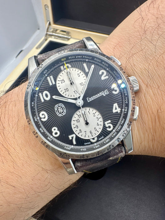 EBERHARD TAZIO NUVOLARI CHRONOGRAPH NEW REF 31076