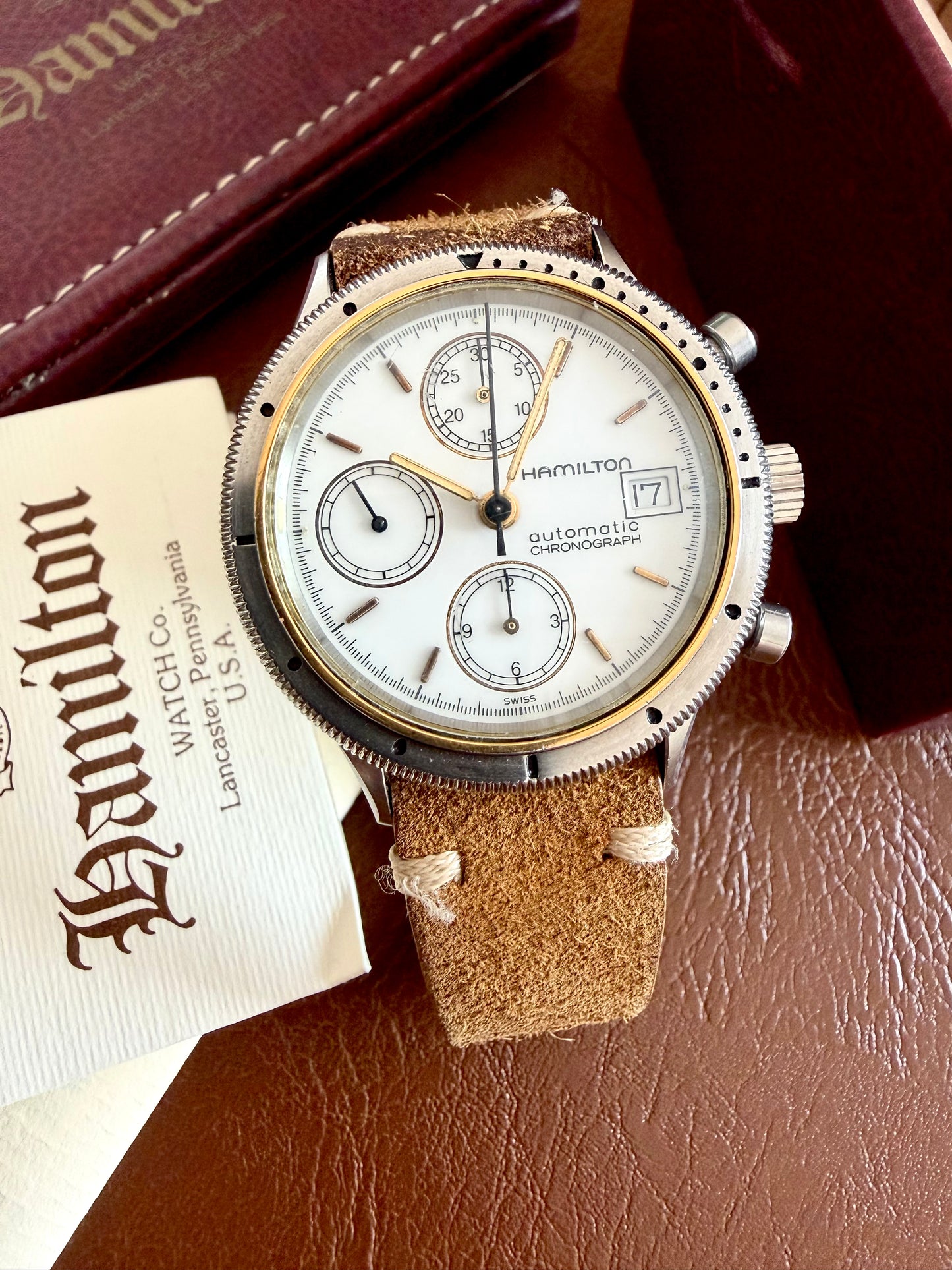 HAMILTON LANCASTER PA. CHRONOGRAPH AUTOMATIC REF. 9304 full set
