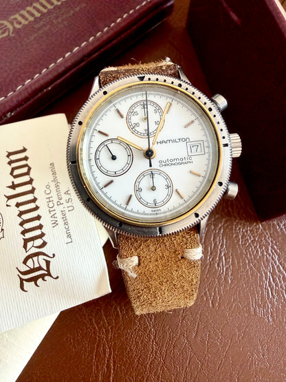 HAMILTON LANCASTER PA. CHRONOGRAPH AUTOMATIC REF. 9304 full set