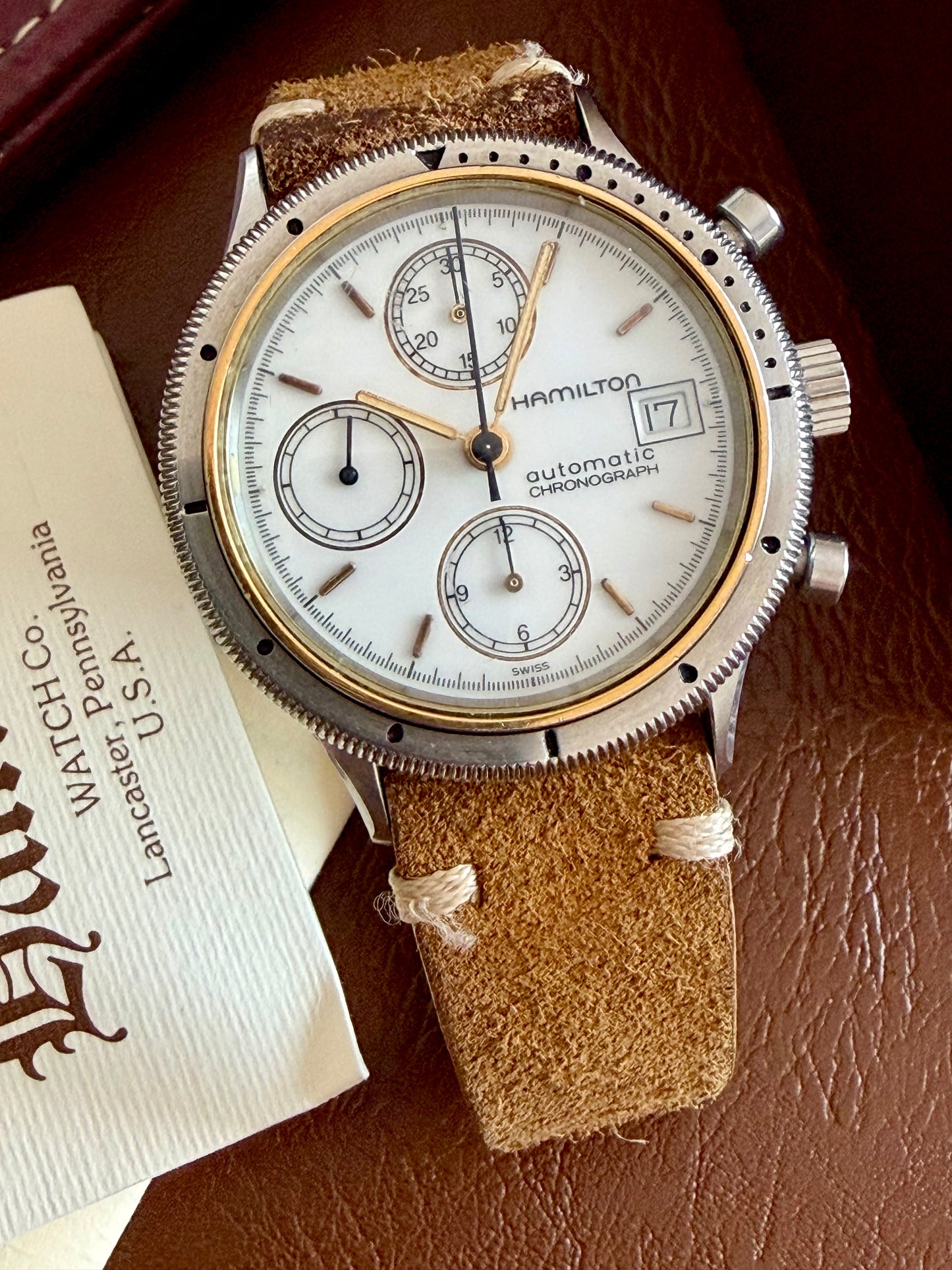 HAMILTON LANCASTER PA. CHRONOGRAPH AUTOMATIC REF. 9304 full set