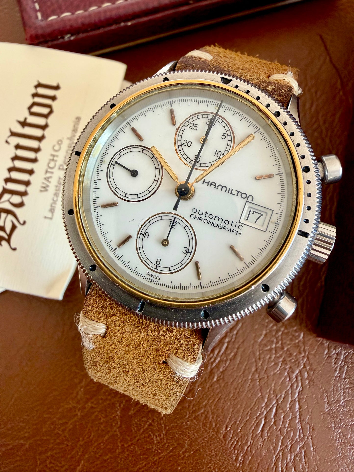 HAMILTON LANCASTER PA. CHRONOGRAPH AUTOMATIC REF. 9304 full set