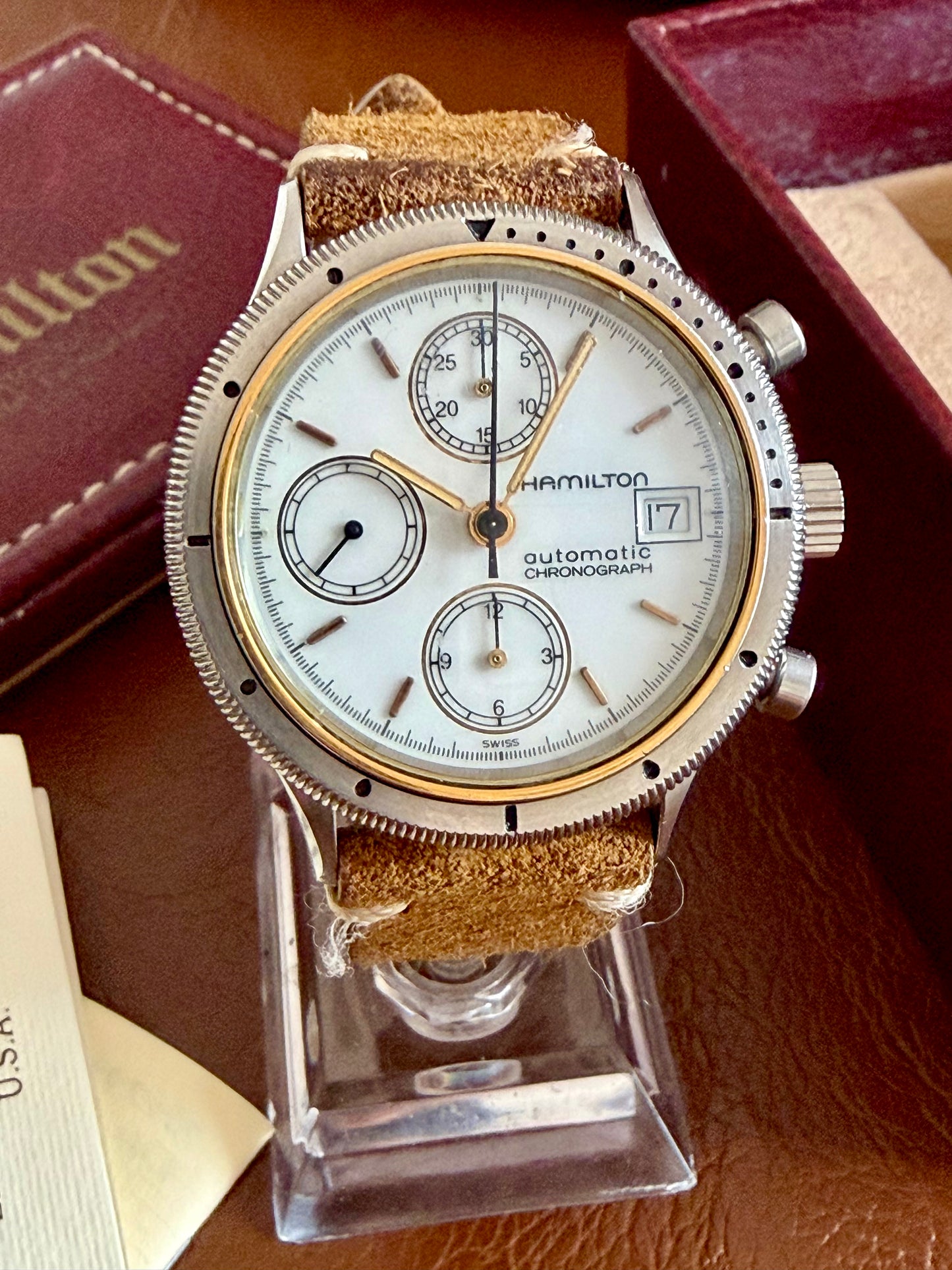 HAMILTON LANCASTER PA. CHRONOGRAPH AUTOMATIC REF. 9304 full set