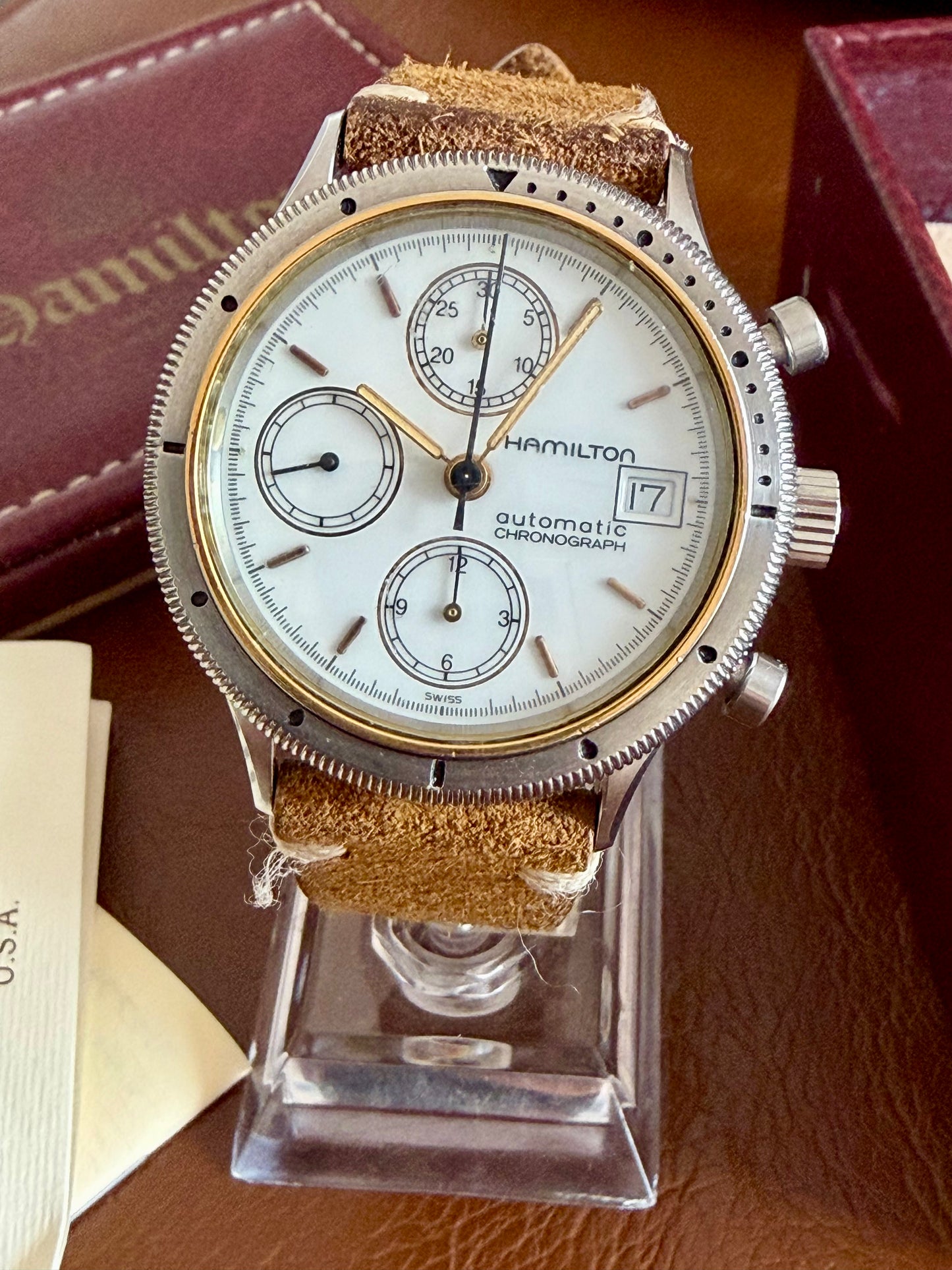 HAMILTON LANCASTER PA. CHRONOGRAPH AUTOMATIC REF. 9304 full set